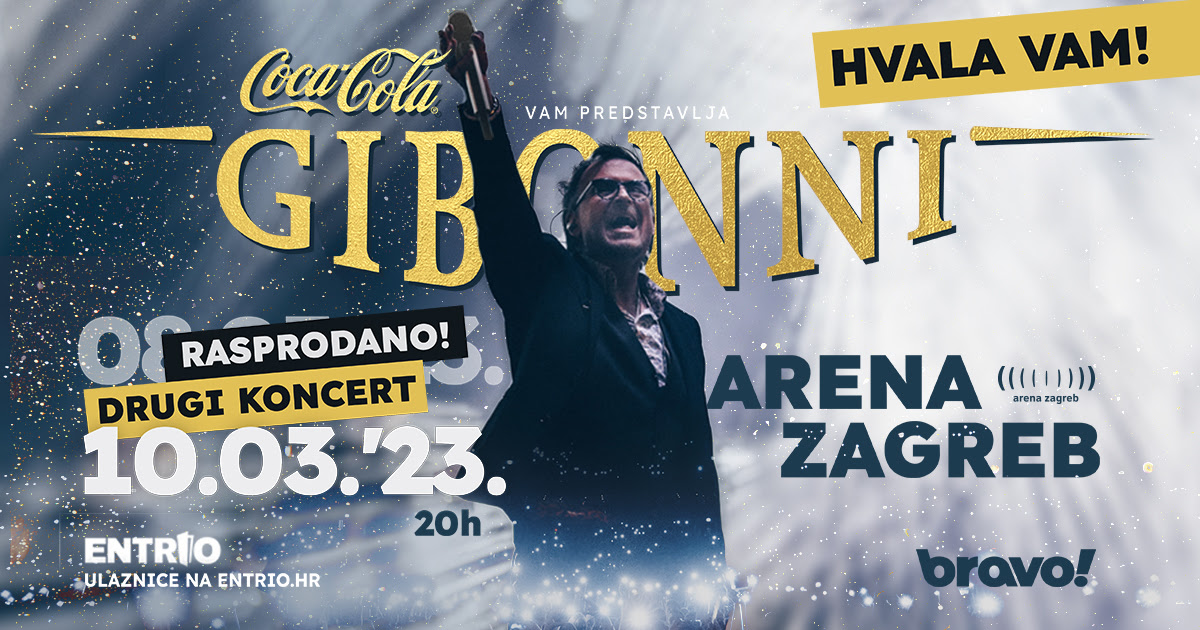 Gibonni U Areni Zagreb Drugi Koncert Glazba Hr