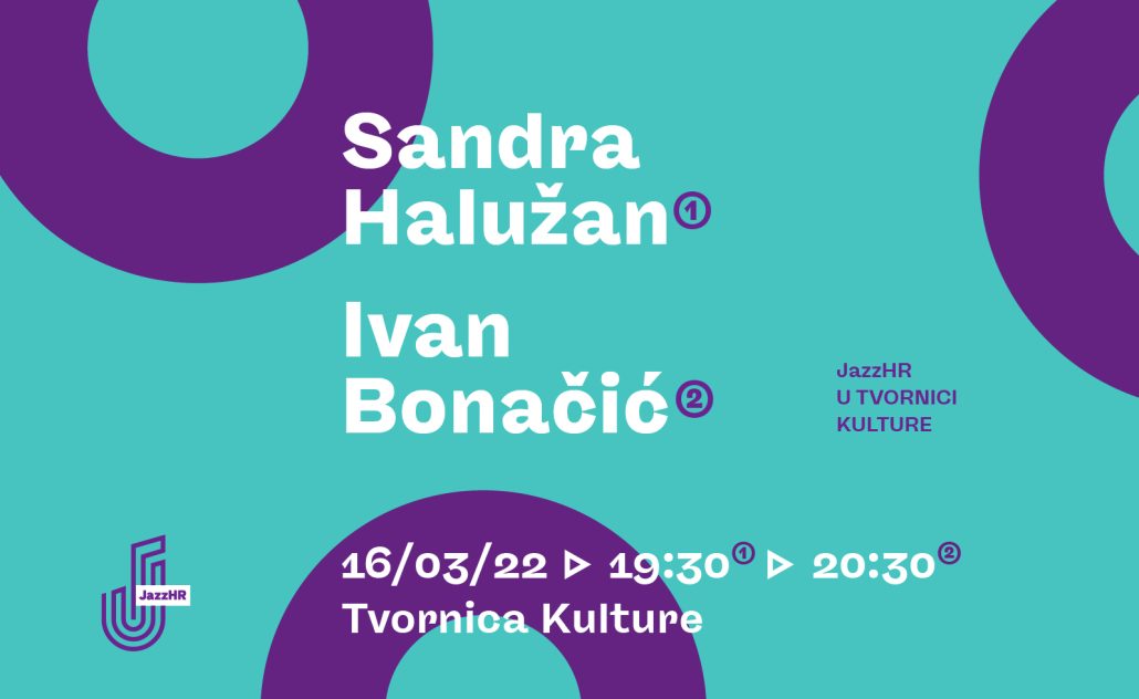 JazzHR u Tvornici kulture - Sandra Halužan | Ivan Bonačić