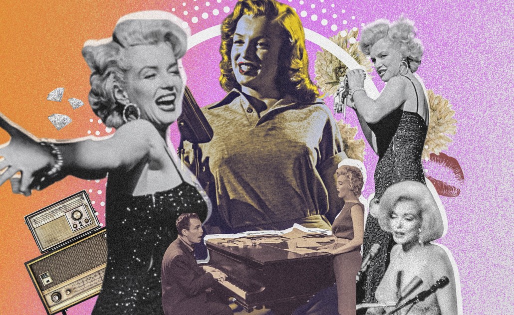 Kolaž pjevačice i glumice Marilyn Monroe u popartističkom stilu