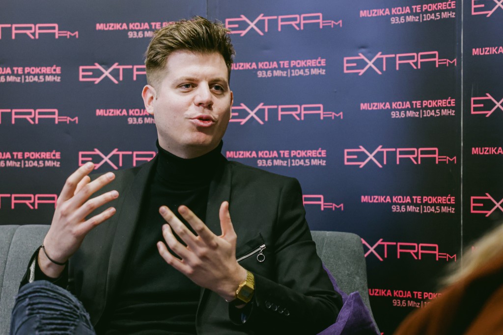 Antonio-Luka Radanović, glavni urednik Extra FM-a / Matej Grgić
