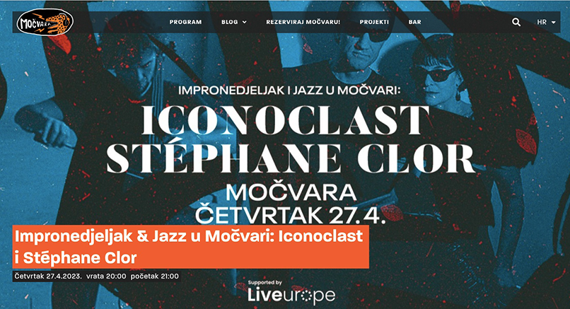 Impronedjeljak & Jazz u Močvari: Iconoclast i Stéphane Clor