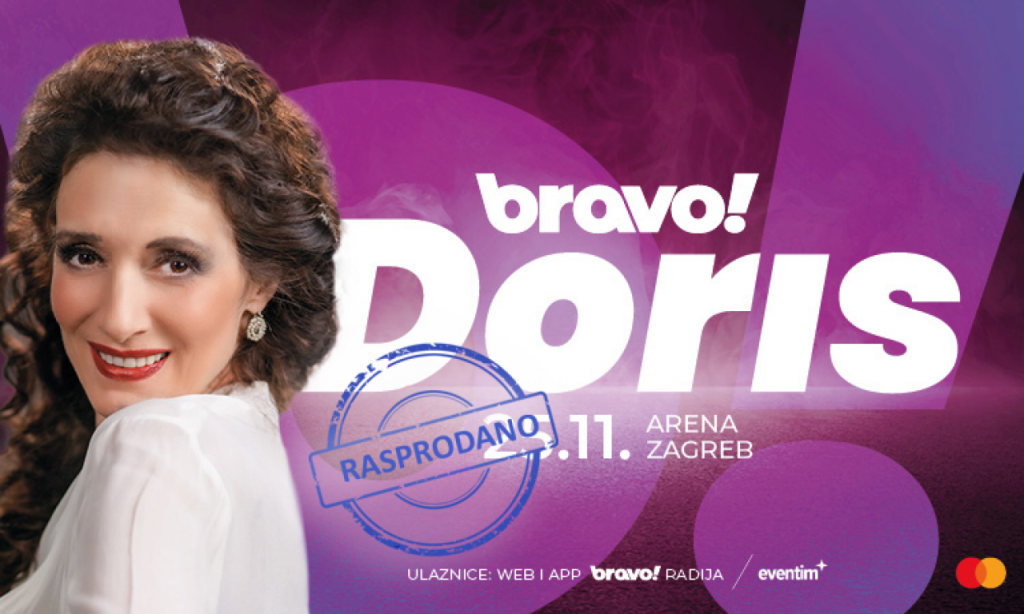 Doris Dragović 25. i 26. 11. Arena Zagreb