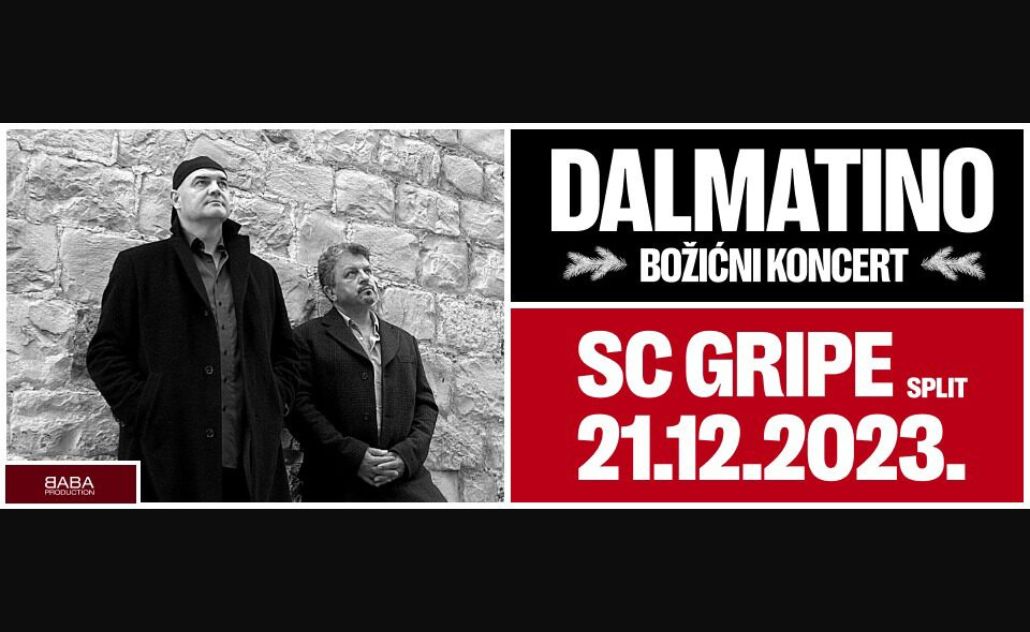 Božićni koncert grupe Dalmatino u Splitu