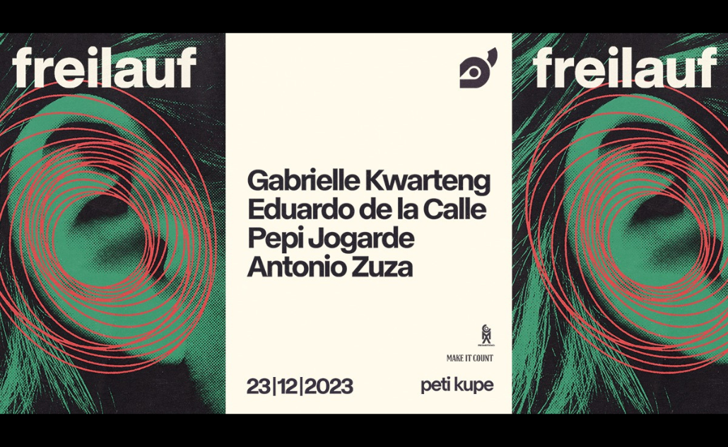 Freilauf: Gabrielle Kwarteng, Eduardo de la Calle, Pepi, Zuza