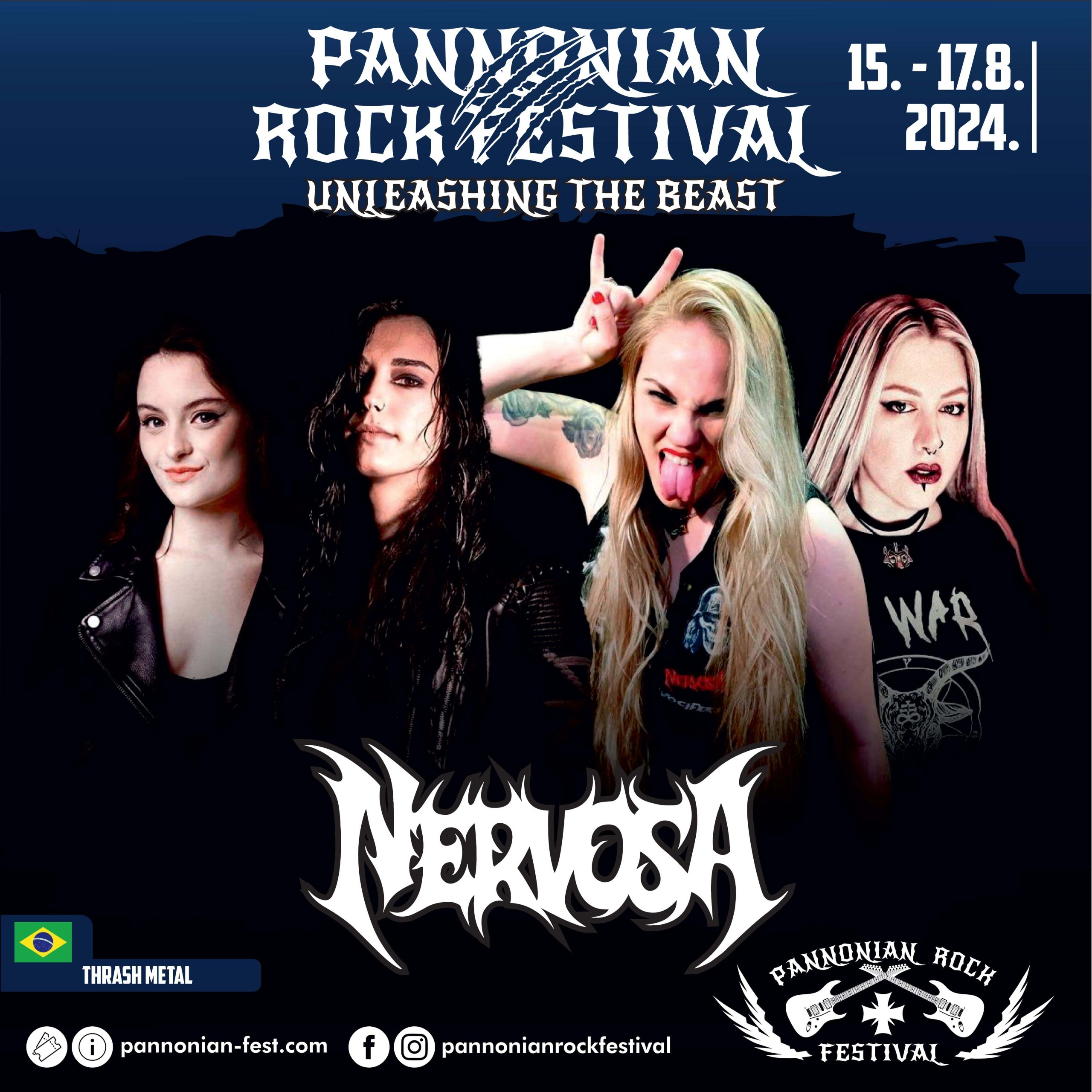 Nervosa - Pannonian Rock Festival
