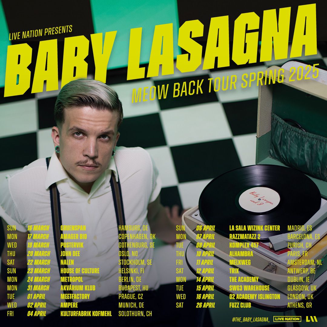 Baby Lasagna EU & UK Tour 2025