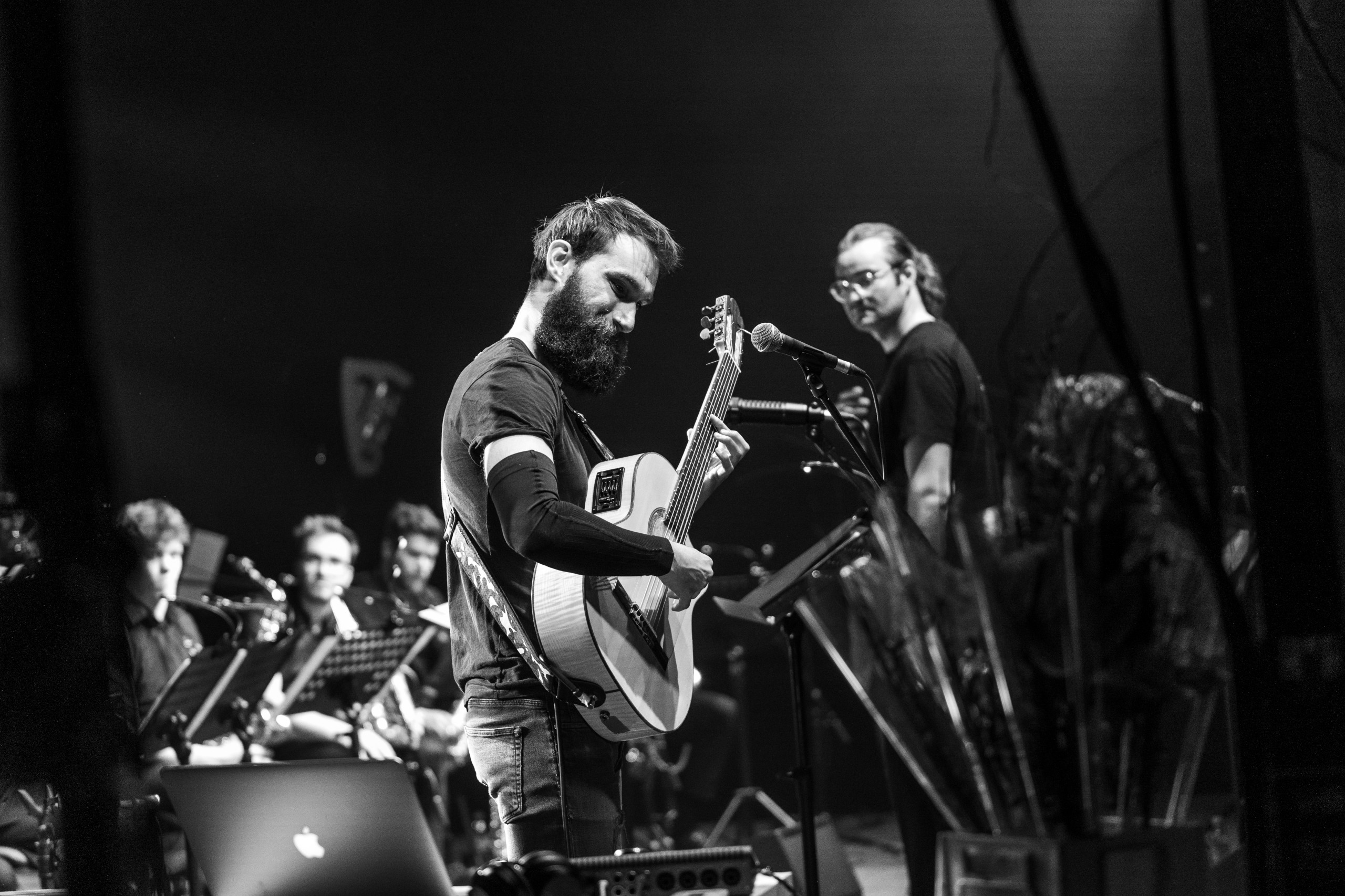 Mihael Hrustelj i Big Band Radlje / foto: Žiga Rozman