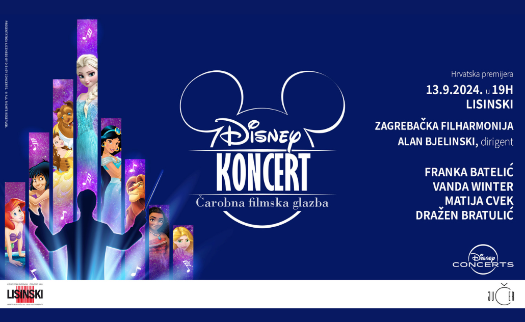 Disneyjevi animirani filmovi uz filharmonijski orkestar u Lisinskom