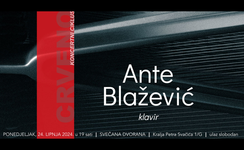 Koncertni ciklus Crveno: Ante Blažević