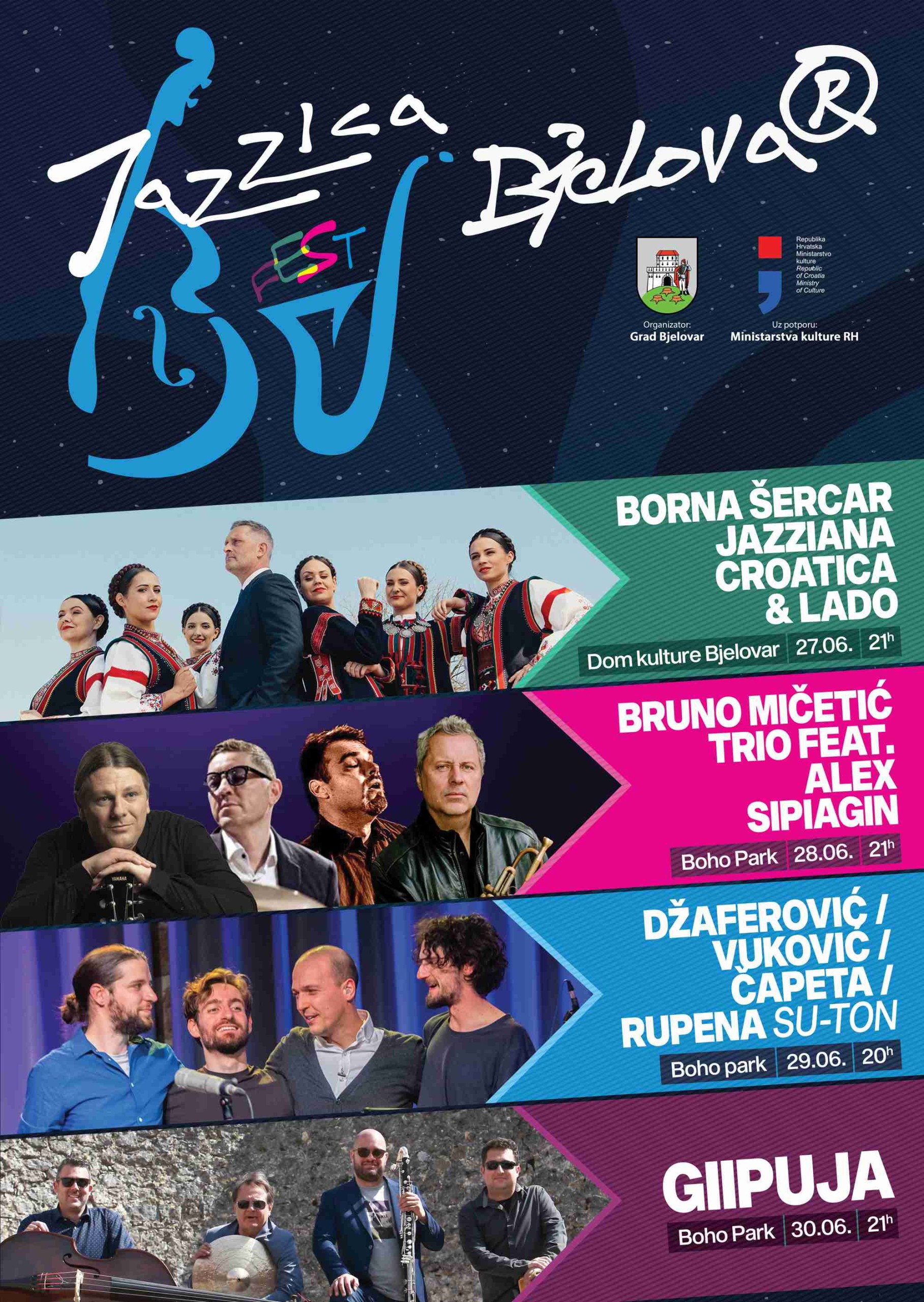 Jazzica fest Bjelovar 2024. - izvođači