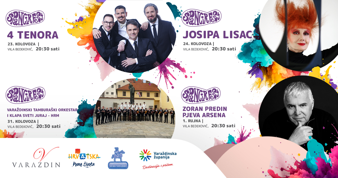 Špancirfest 2024. - Program na pozornici kod Vile Bedeković