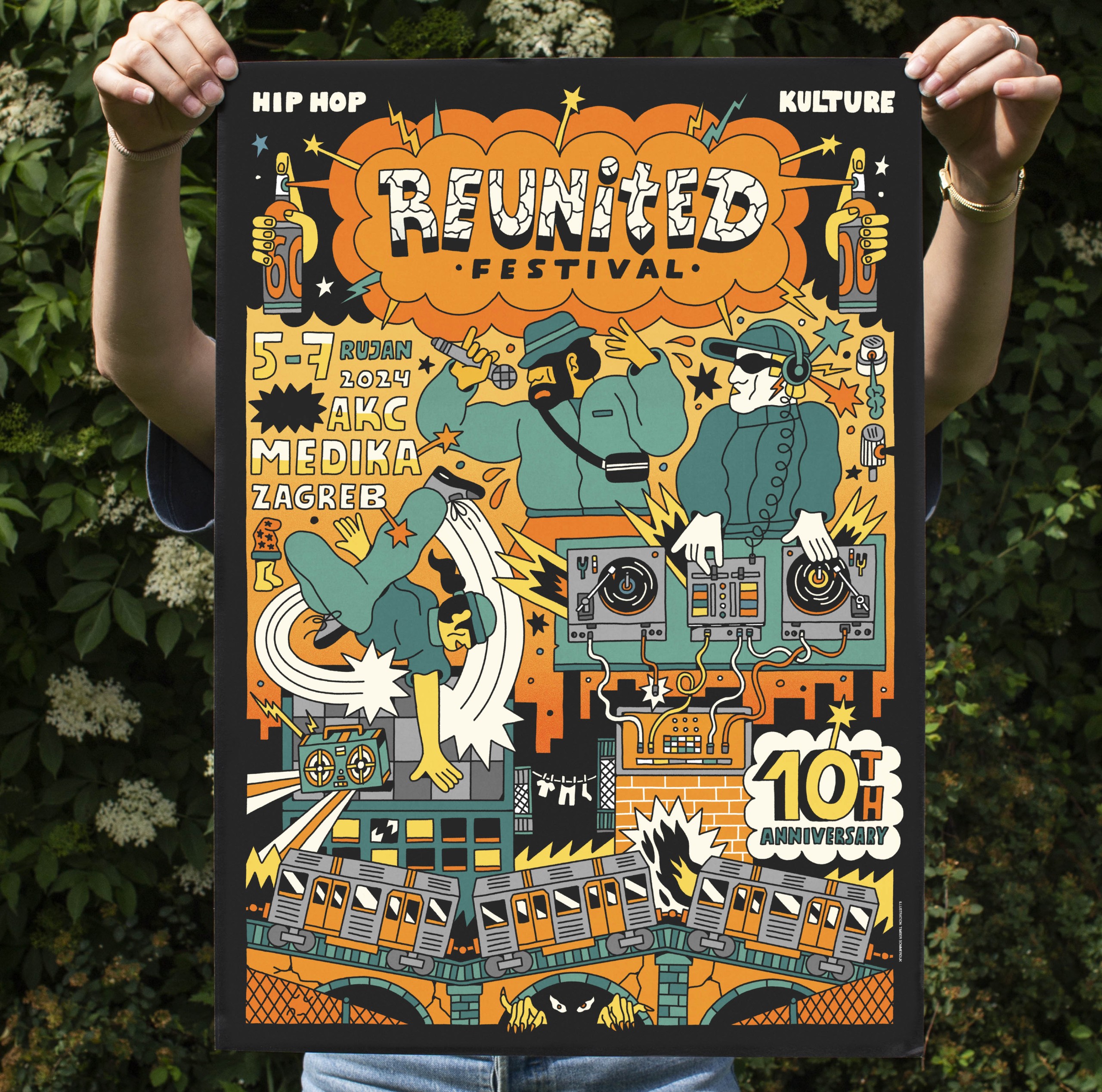 10. Reunited festival hip-hop kulture - plakat