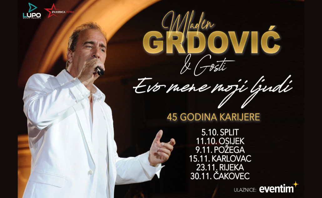 Mladen Grdović: 45 godina karijere - novi datumi