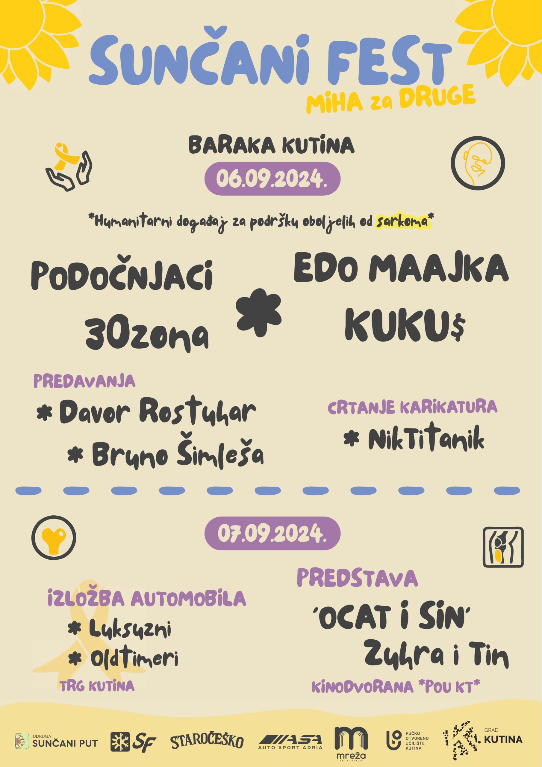 Sunčani fest - Miha za druge - plakat