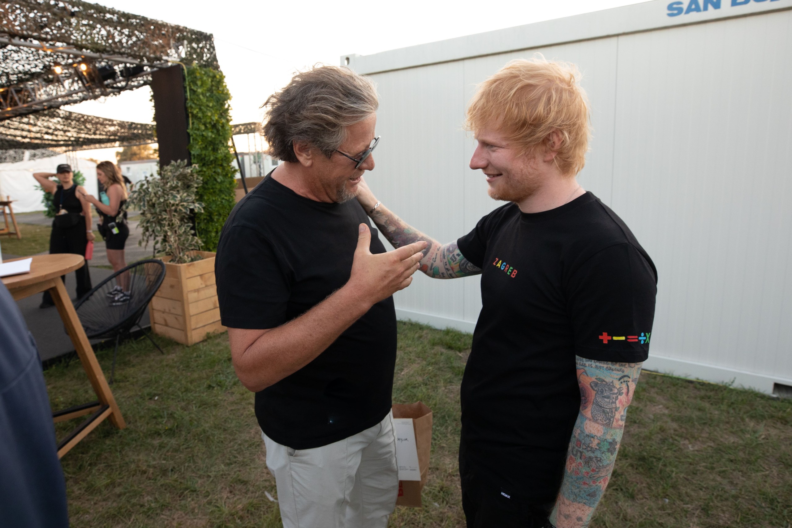 Ed Sheeran i direktor diskografske kuće Dancing Bear Silvije Varga / foto: Mark Surridge