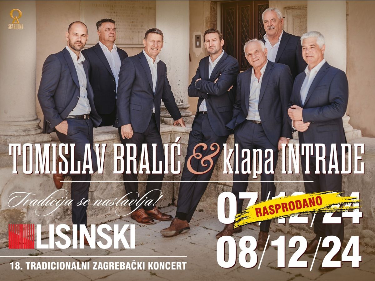 Tomislav Bralić i klapa Intrade - Lisinski 2024