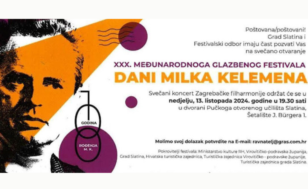 30. međunarodni glazbeni festival Dani Milka Kelemena