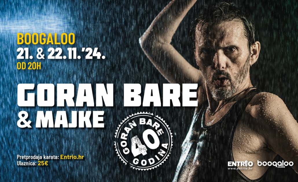 Goran Bare & Majke u Boogaloou: 40 godina