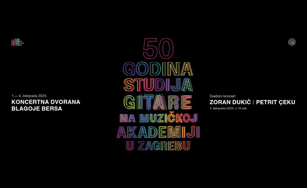 50 godina studija gitare na Muzičkoj akademiji u Zagrebu - predavanja i radionice