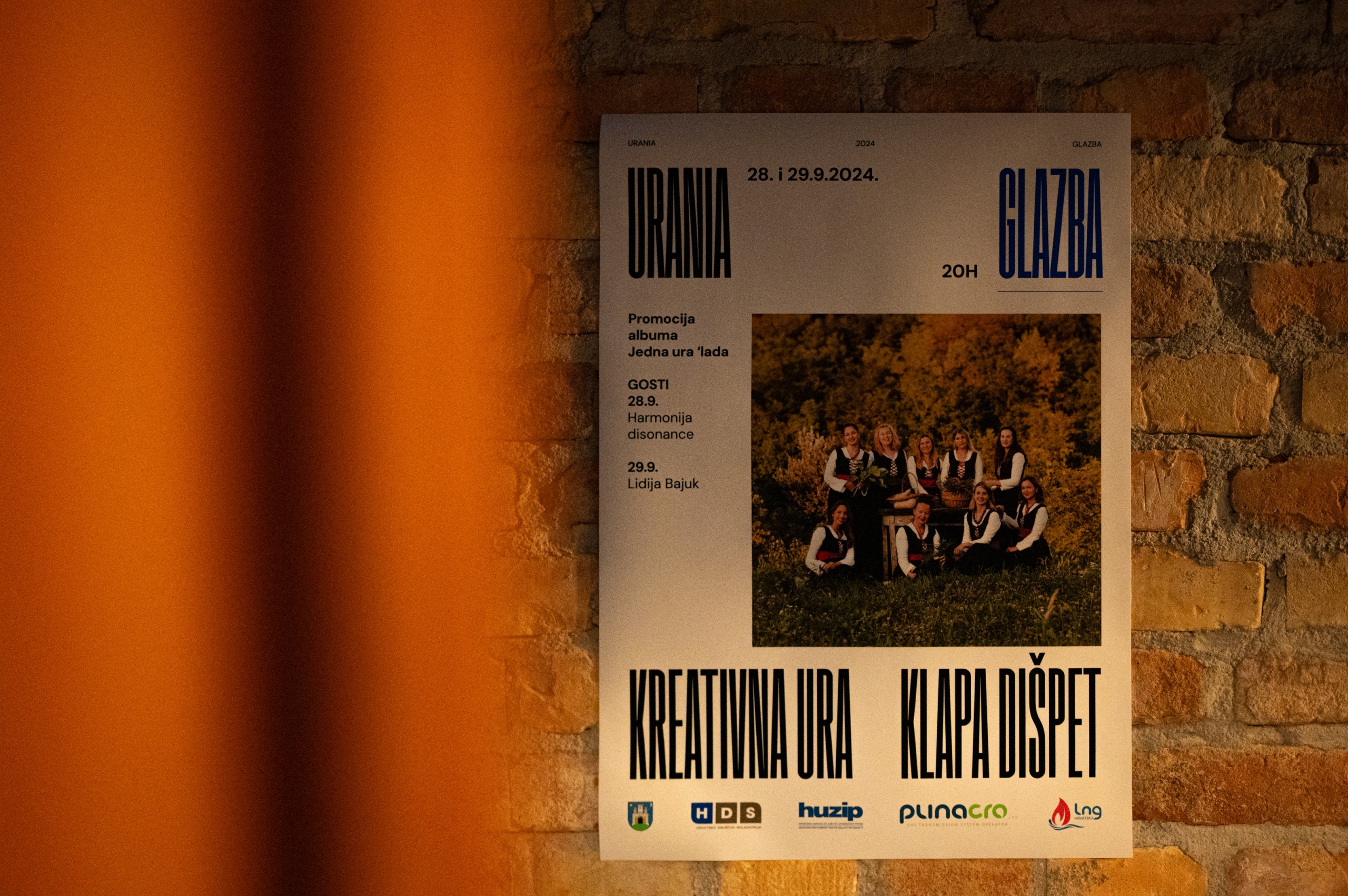 Klapa Dišpet - Urania, plakat / foto: Sanjin Kaštelan