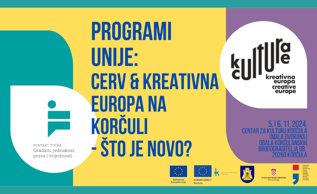 Programi Unije: CERV i Kreativna Europa na Korčuli - Što je novo?