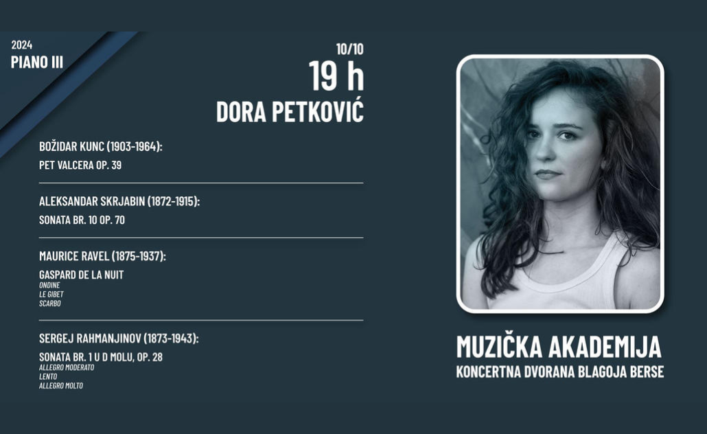 Piano III: Dora Petković