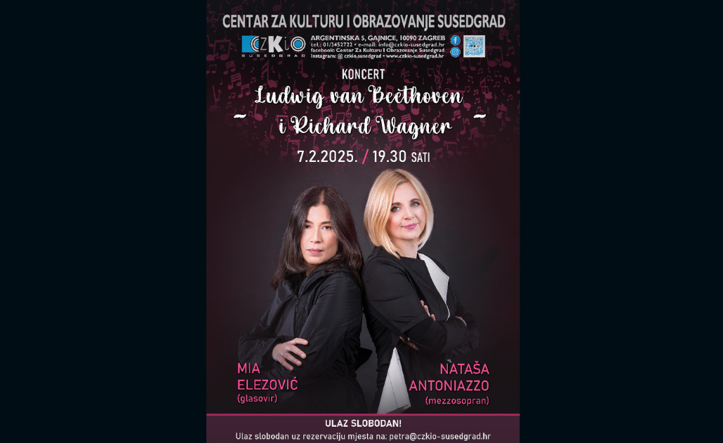 Mia Elezović i Nataša Antoniazzo: Beethoven i Wagner