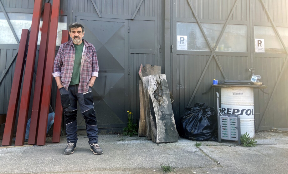Željko Tkalec ispred radionice / Filip Kušter