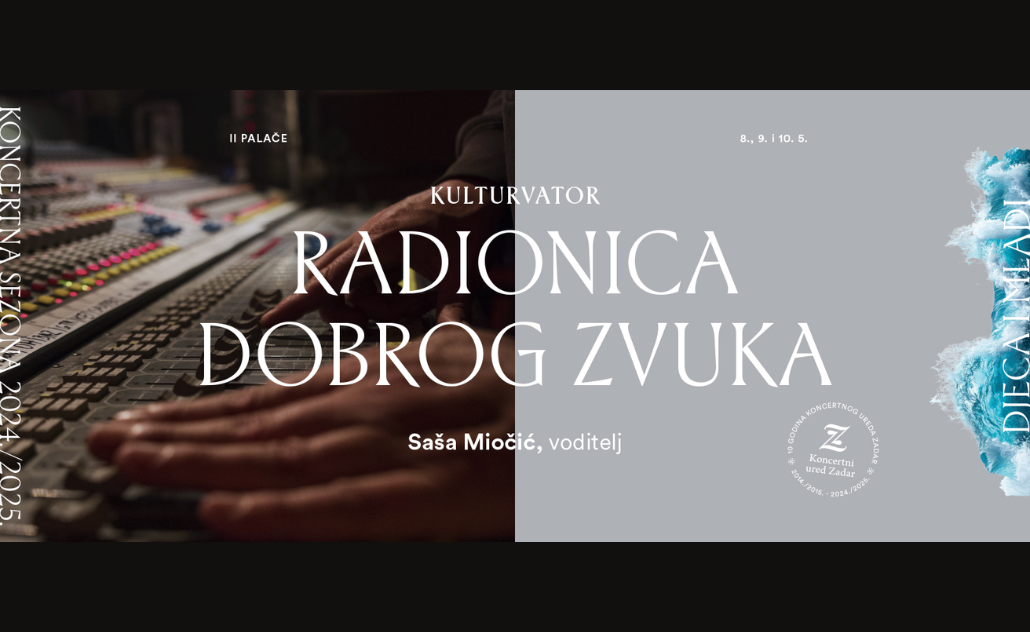 Saša Miočić: Radionica dobrog zvuka