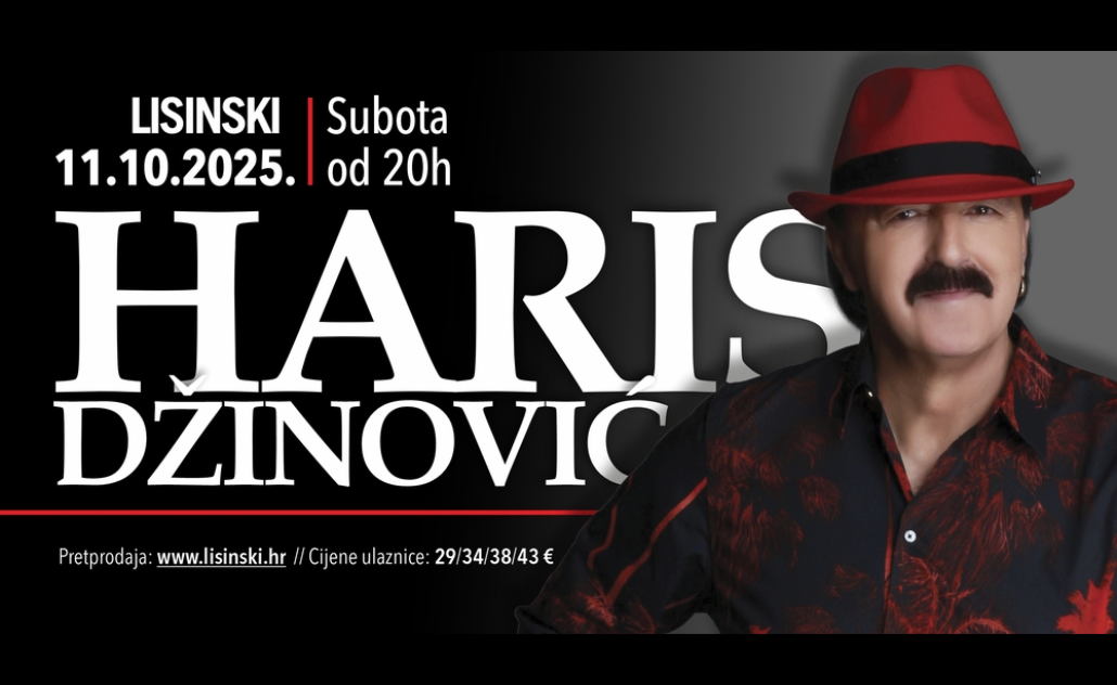 Haris Džinović u Lisinskom Haris Džinović u Lisinskom
