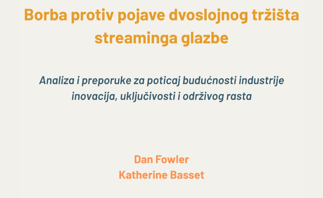 Borba protiv pojave dvoslojnog tržišta streaminga glazbe