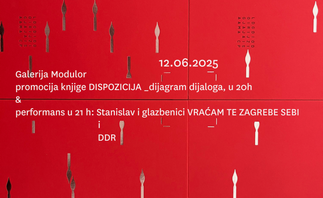 Promocija umjetničke knjige “DISPOZICIJA _ dijagram dijaloga” Promocija umjetničke knjige “DISPOZICIJA _ dijagram dijaloga”