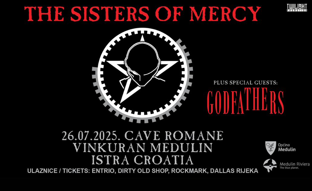 The Sisters Of Mercy + Godfathers u Cave Romane The Sisters Of Mercy + Godfathers u Cave Romane
