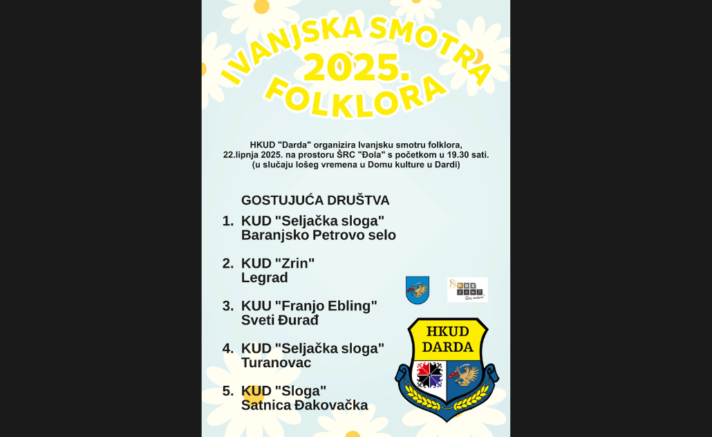 Ivanjska smotra folklora u Dardi Ivanjska smotra folklora u Dardi