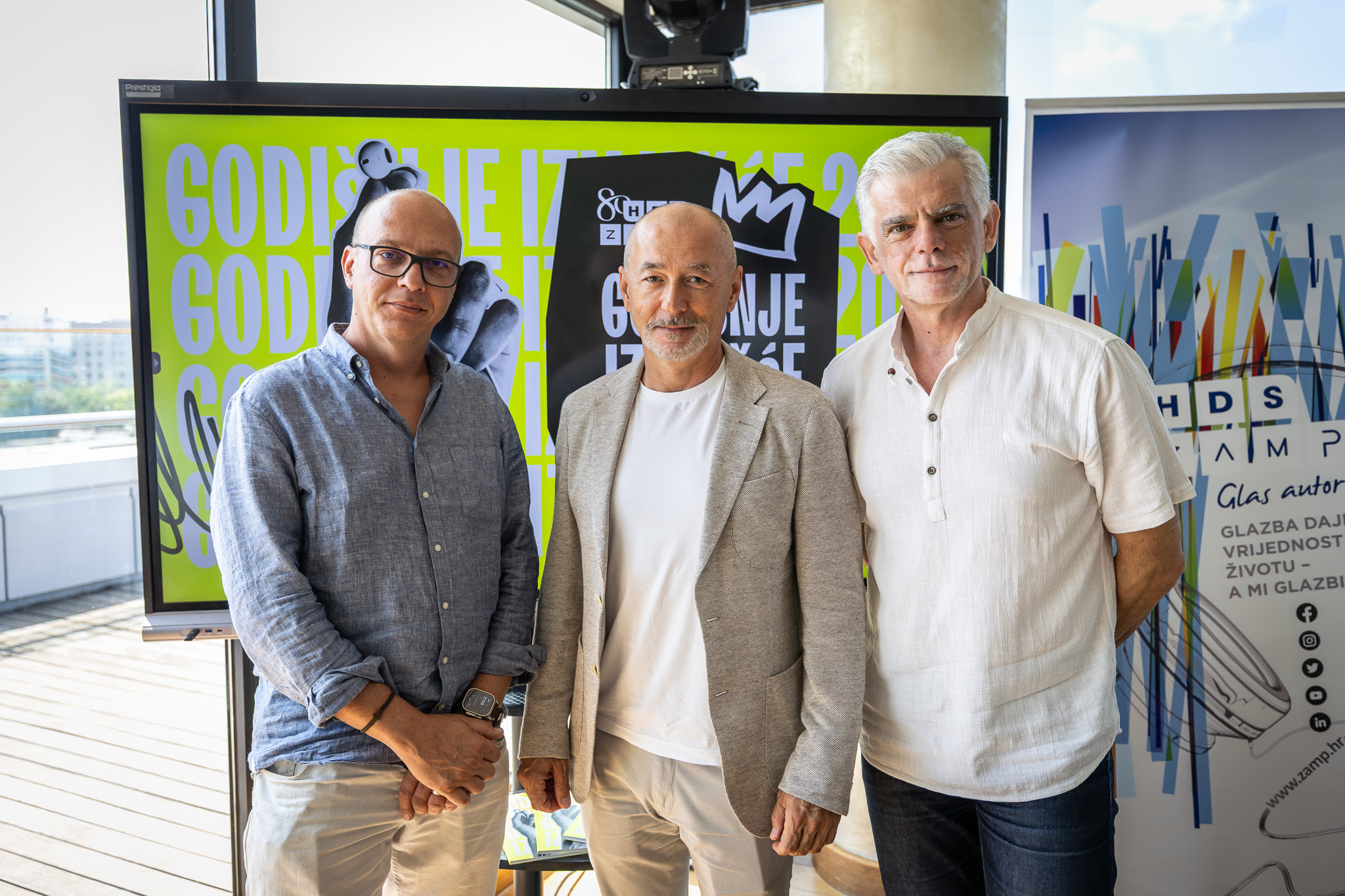 Branimir Mihaljević, Nenad Marčec i Milan Majerović-Stilinović na predstavljanju izvješća HDS ZAMP-a / Filip Kovačević