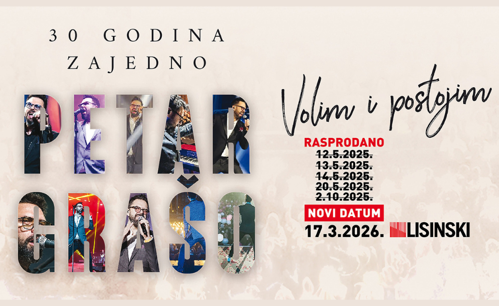 Petar Grašo: Volim i postojim u Lisinskom - šesti koncert