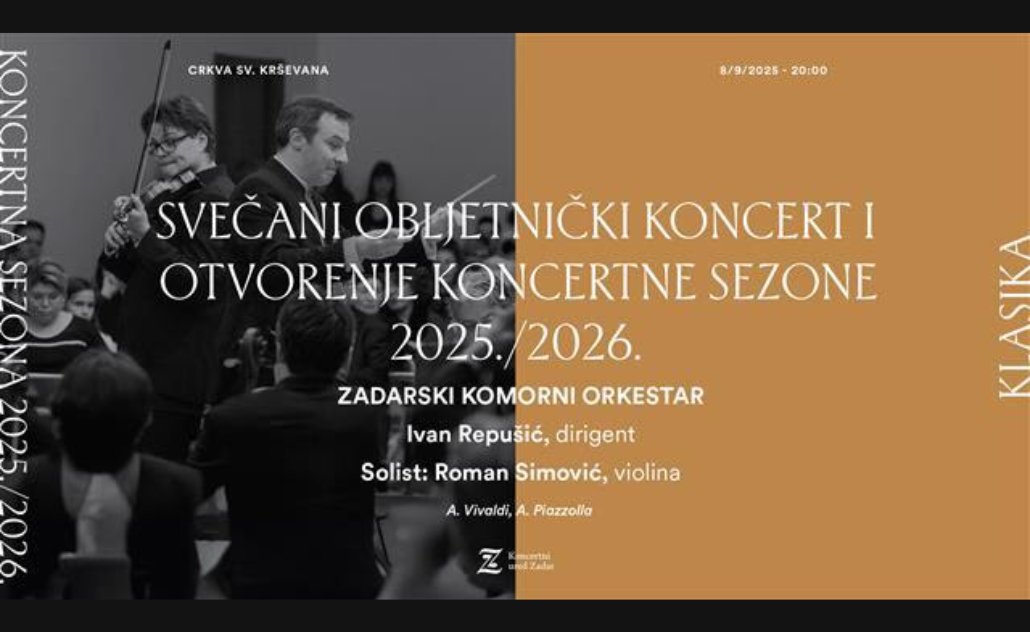 Svečani obljetnički koncert Zadarskog komornog orkestra