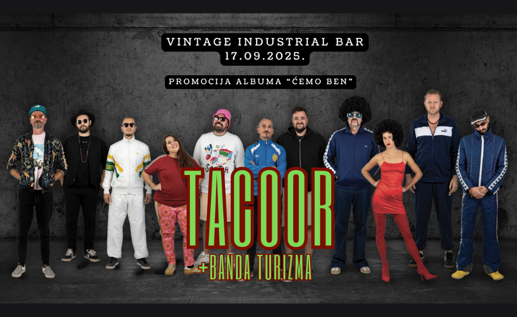 Tacoor u Vintage Industrial Baru + Banda Turizma