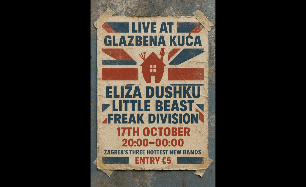 Glazbena kuća – Zagreb’s three hottest new bands