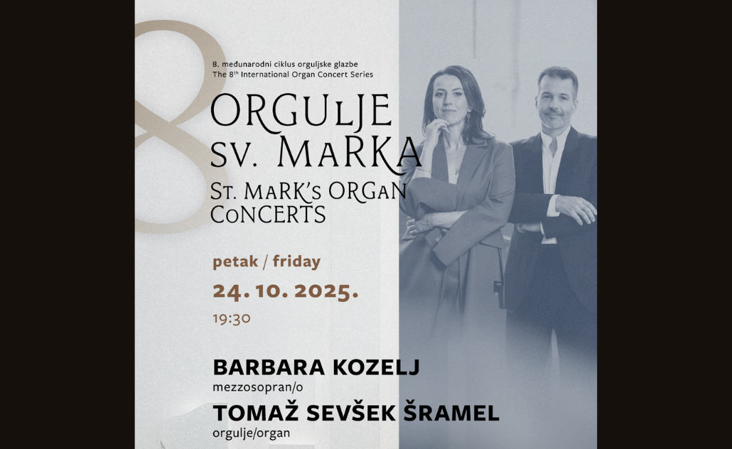 Orgulje sv. Marka 2025.: Barbara Kozelj i Tomaž Sevšek Šramel