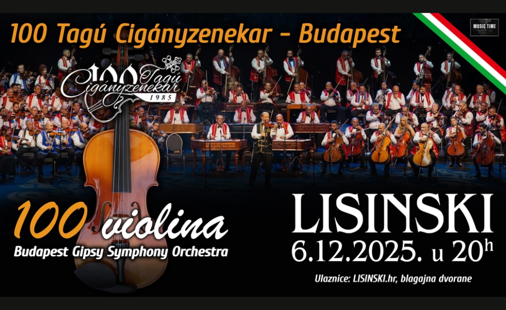 Budimpeštanski romski simfonijski orkestar 100 violina u Lisinskom