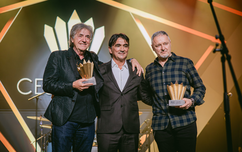 Nenad Ninčević, Zlatko Dalić, Marko Perković Thompson