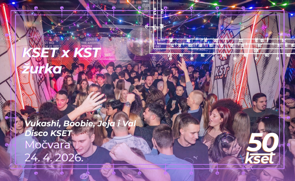 KSET50: KSET x KST žurka @ Močvara