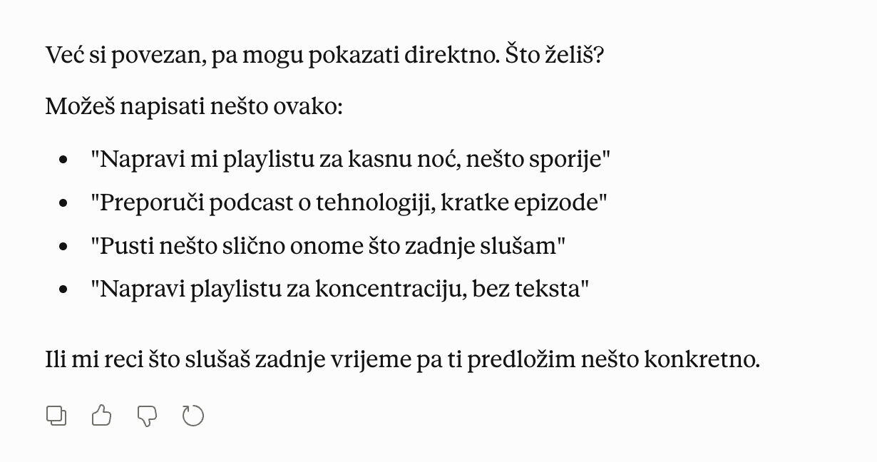 Spotify i Claude