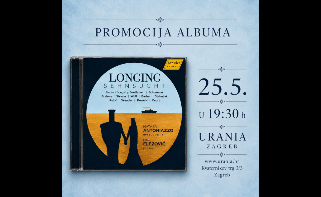 Nataša Antoniazzo & Mia Elezović: Promocija CD-a “Sehnsucht / Čežnja”