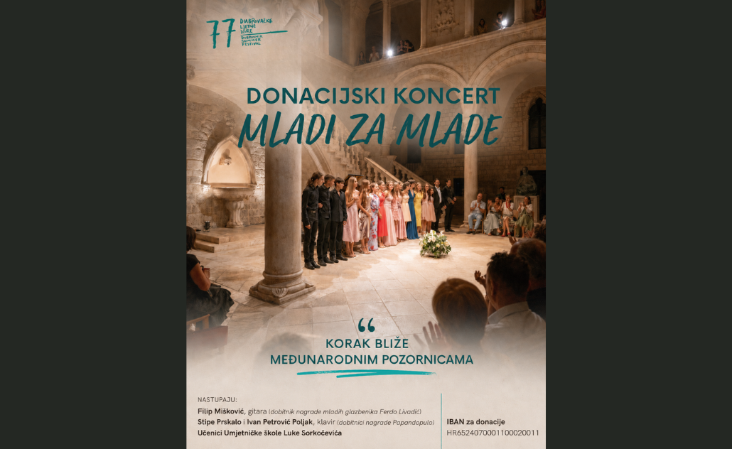 77. DLJI: Donacijski koncert Mladi za mlade