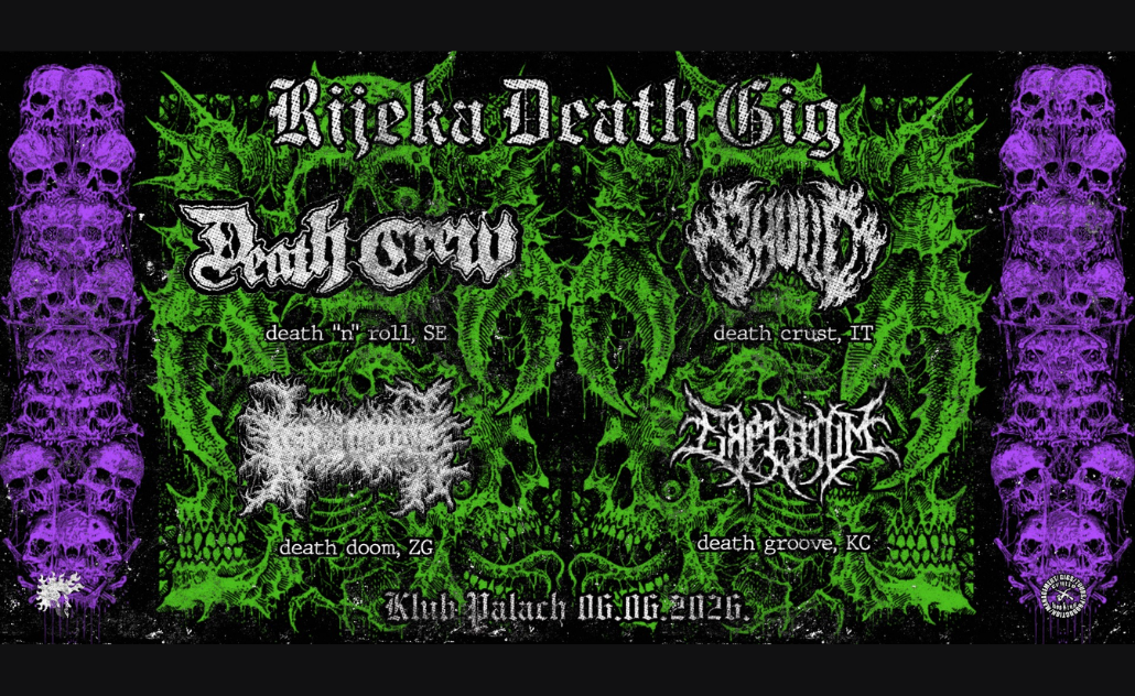 Rijeka Death Gig: Decrepit Altar, Skulld, Expirium i Death Crew