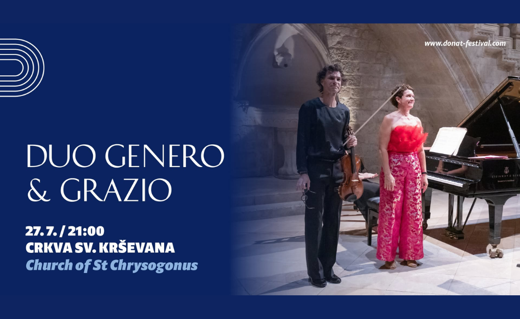 66. Glazbene večeri u sv. Donatu: Marko Genero & Marija Grazio