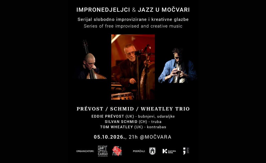 Impronedjeljak: Eddie Prévost/Silvan Schmid/Tom Wheatley trio